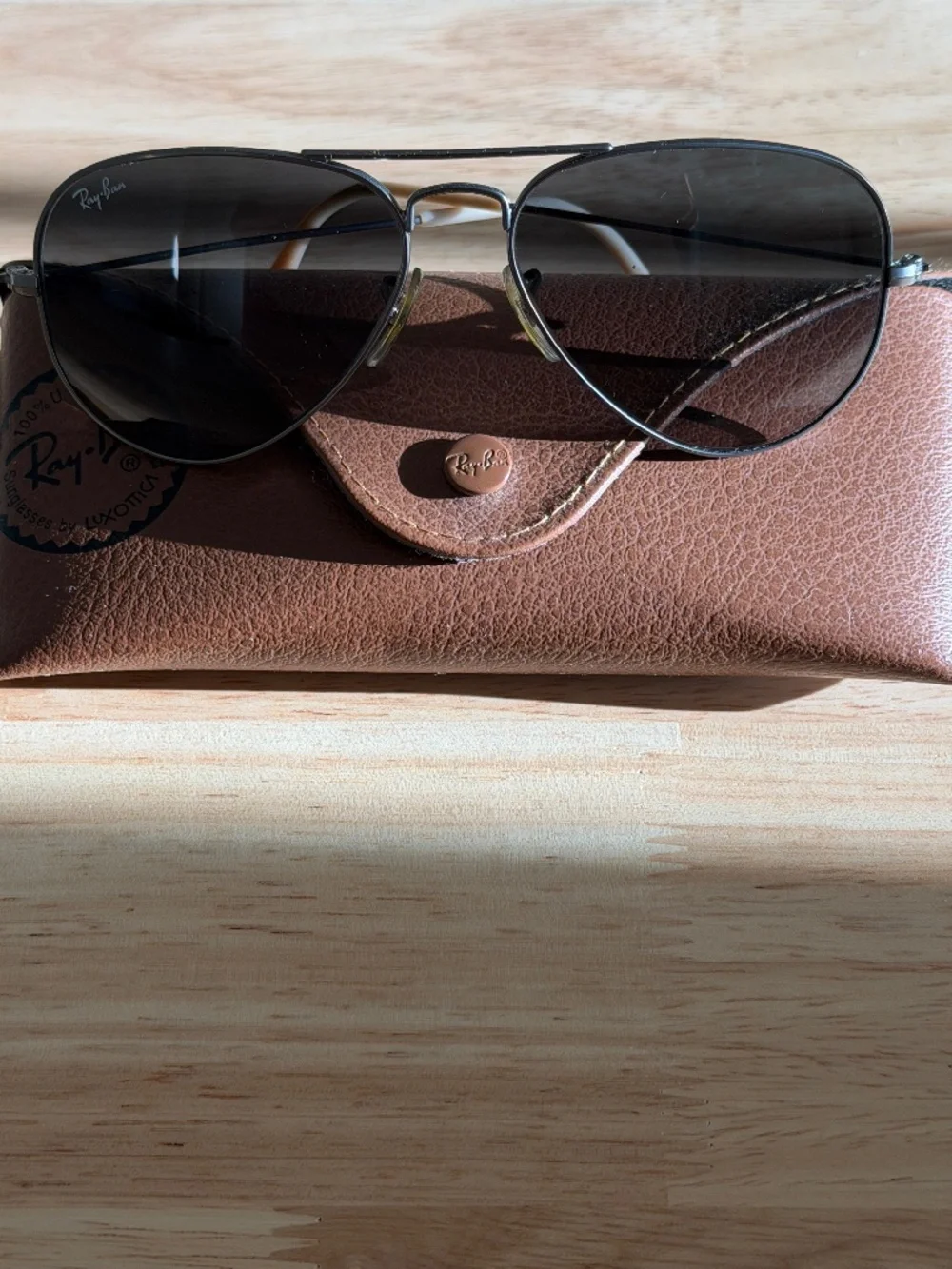 Ray-Ban~Aviator Classic~RB3025~Gunmetal Frame:Grey Gradient Lenses~Size 55-14